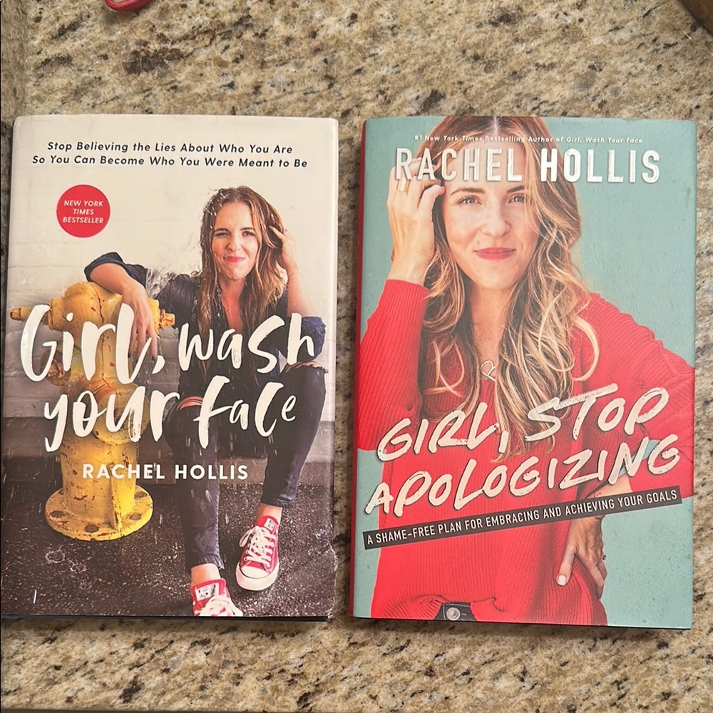 Girl, Wash Your Face and Girl, Stop Apologizing Rachel Hollis Hardback Book Set